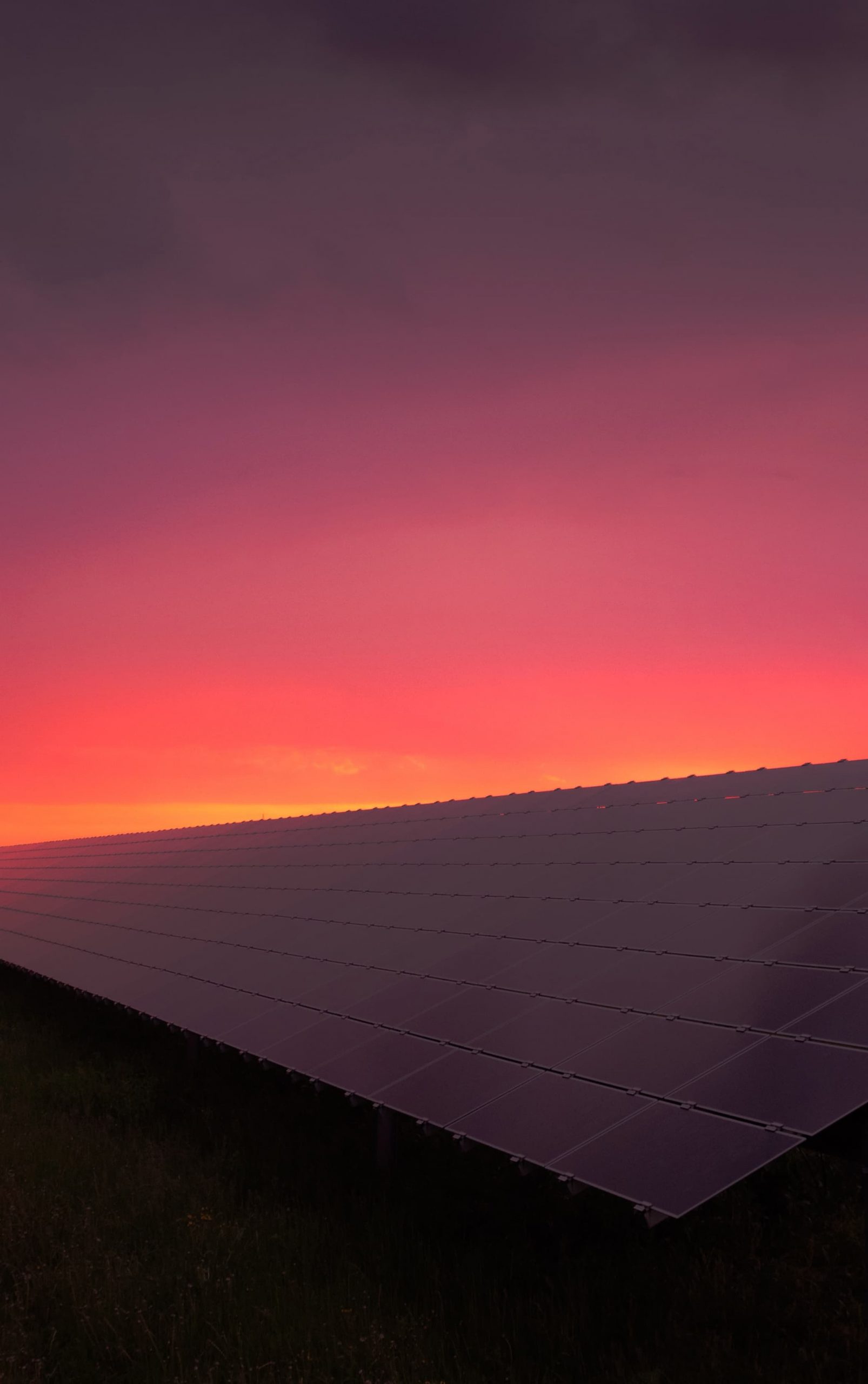 sunset solar panel